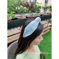 Hot Sales Denim Tie Dye Headbands Knotted Headbands for Woman